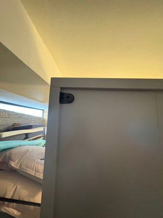 Armario vestidor blanco y gris