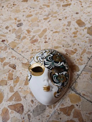 Máscara Veneciana Decorativa Cerámica