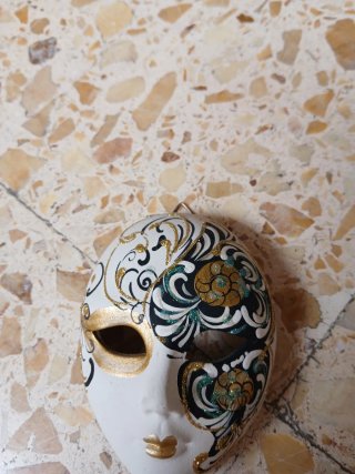 Máscara Veneciana Decorativa Cerámica