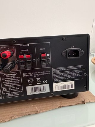 Amplificador Pioneer Home Cinema Negro