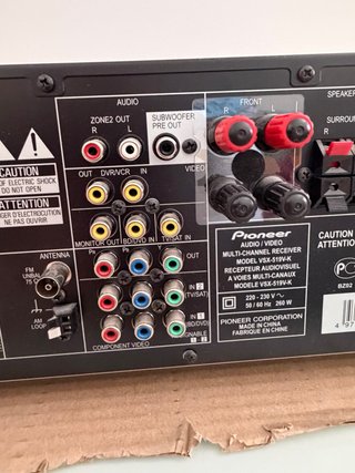 Amplificador Pioneer Home Cinema Negro