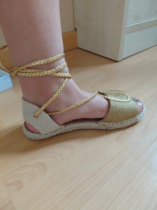 Sandalias Soraia doradas talla 37