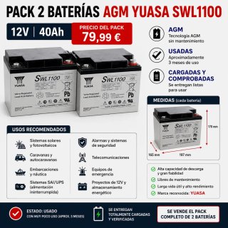 Bateria de consumto AGM 12v 40ah