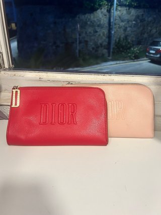 Bolsos de mano Dior rojo y rosa