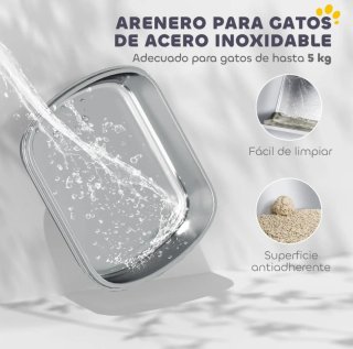 Arenero para gatos cubierto sin puerta
