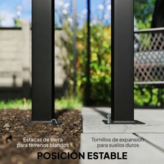 Cenador 3x3m con Techo Deslizante