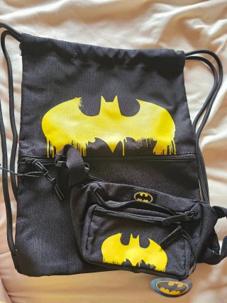 Pack Mochila y Riñonera Batman