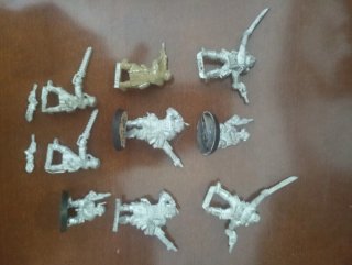 9 Guardie Imperiali metallo Warhammer