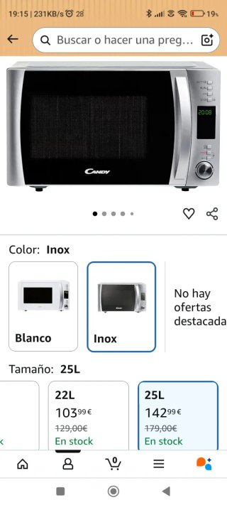 Microondas Candy 25 litros
