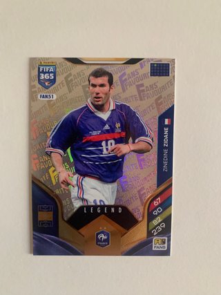 Cromo Panini FIFA 365 Zidane Francia