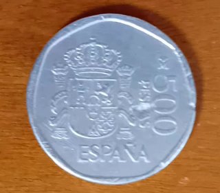 Moneda 500 Pesetas Falsa