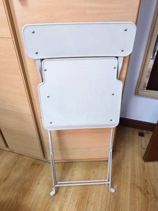 6 Sillas Metálicas Plegables Blancas