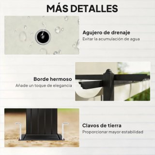 Pérgola 4x3m Techo Retráctil