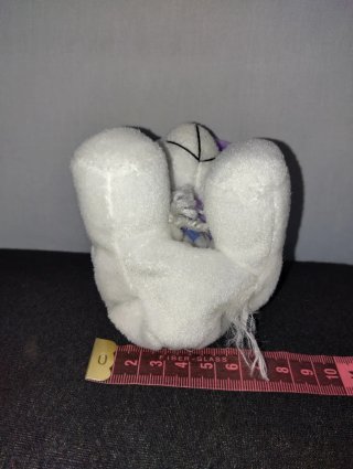 Orsetto peluche bianco con cappello viola Milka