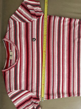 T-shirt Garcia uomo taglia M righe rosse