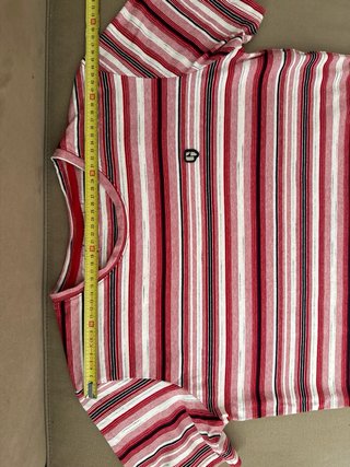 T-shirt Garcia uomo taglia M righe rosse