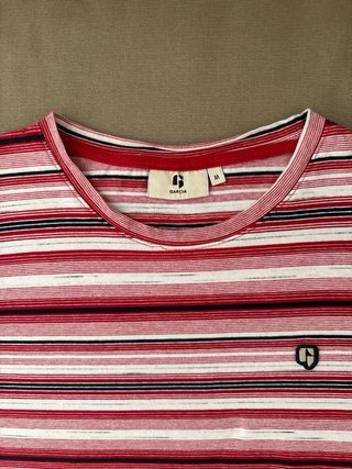 T-shirt Garcia uomo taglia M righe rosse