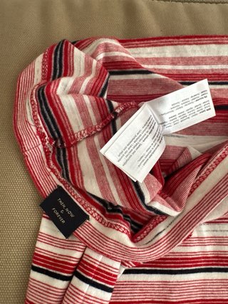 T-shirt Garcia uomo taglia M righe rosse
