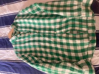 Camisa Adolfo Domínguez cuadros Lino Talla L