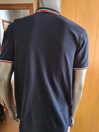 Polo Fred Perry Negro Naranja Original