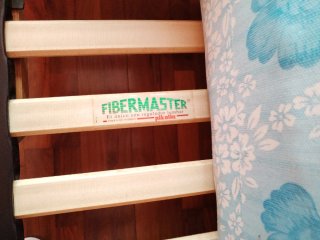 Cama madera cerezo 90cm somier y colchón