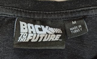 Camiseta negra Back to the Future (Talla M)