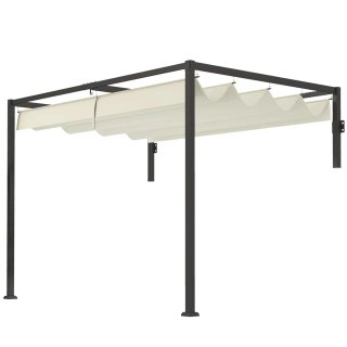 Pérgola de Pared 3x2m con Toldo Retráctil