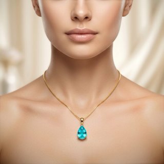 Collar Gota Turmalina Paraiba Hecho a Mano