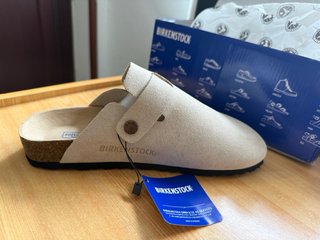 Zuecos Birkenstock Azul/Blanco