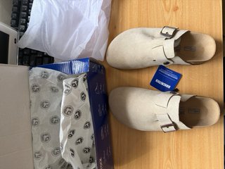 Zuecos Birkenstock Azul/Blanco