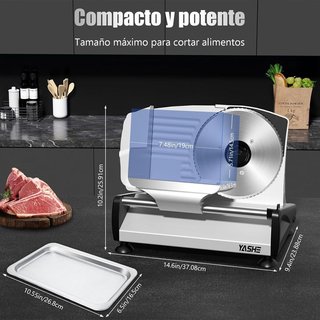 YASHE Cortadora De Fiambre Con Motor DC Silencioso