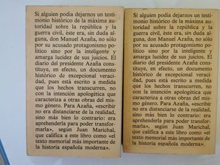 Manuel Azaña. Memorias políticas y de guerra I, II