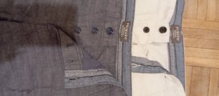 Lote 2 bermudas chico blanco y azul vaquero