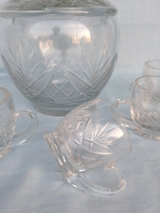 Juego de ponche antiguo