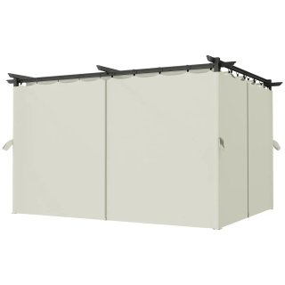 Pérgola Cenador 4x3m con Techo Retráctil