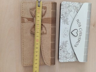 Sobres madera personalizados para eventos