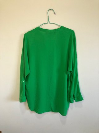Camisa Zara Verde Talla S
