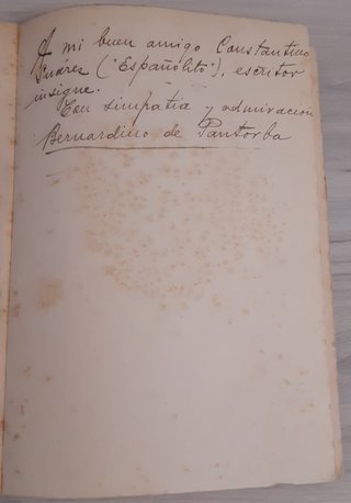 Rostros Españoles - Dedicado por autor a escritor