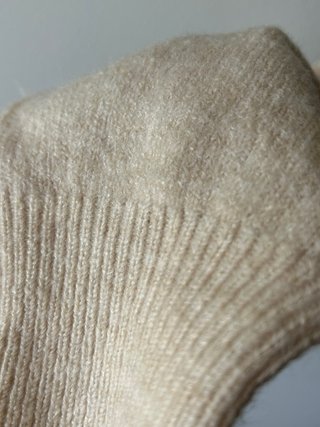 Jersey de rayas beige y negro