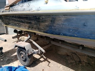 Barco y remolque para reforma