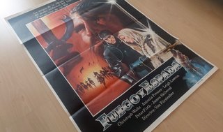 Cartel Cine Fuego y Espada (1988)