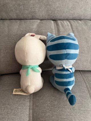 Peluche Disney Conejo y Gato