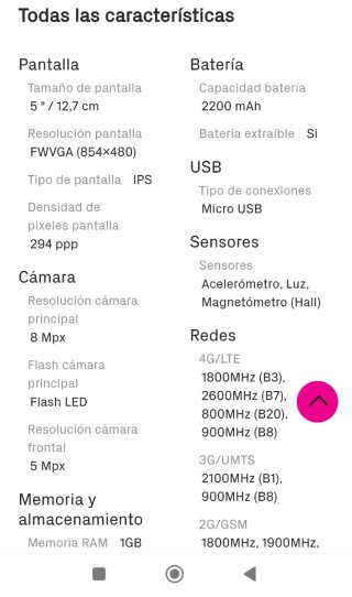 Móvil ZTE Blade A460 Blanco