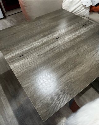 Mesa de centro elevable madera y metal