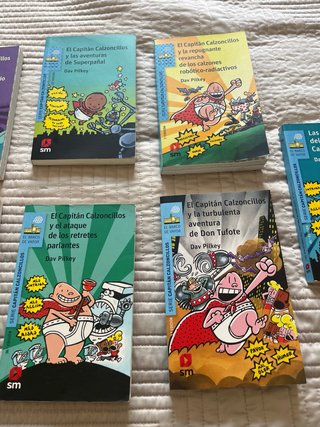 Pack 7 Libros El Capitán Calzoncillos