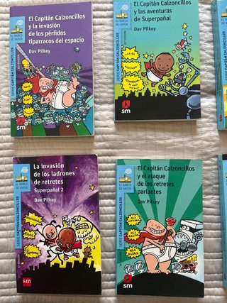 Pack 7 Libros El Capitán Calzoncillos