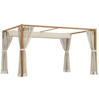 Pérgola Jardín 4x3m Techo Retráctil