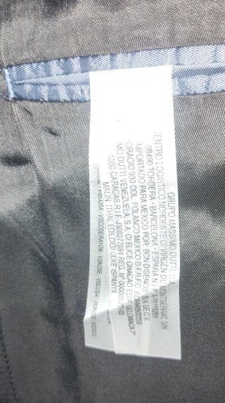 Traje Massimo Dutti Gris T54