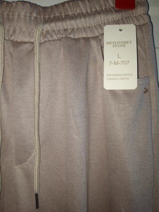 Pantalón tela MELLONEY TEXTIL beige Talla L