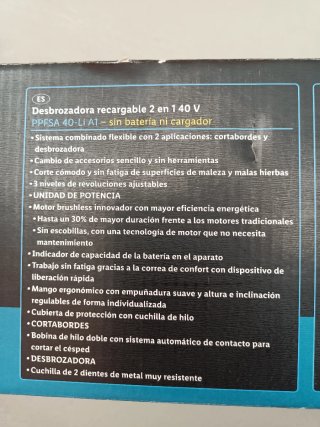 PARKSIDE Desbrozadora 2 en 1 Performance 40V